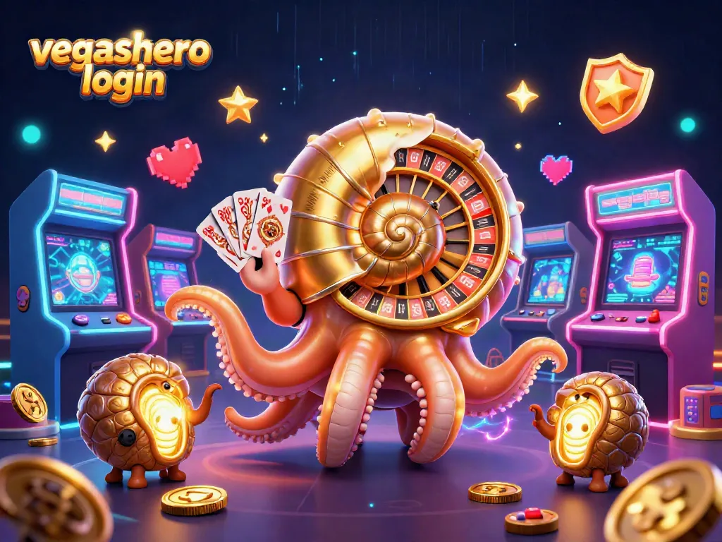 Immerse in the excitement of vegashero login with an epic casino scene featuring an ancient nautilus roulette.