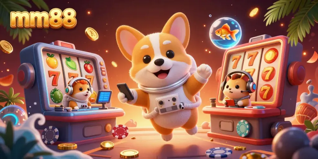 Experience mm88 with a floating gaming adventure in a vibrant casino space